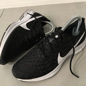 NIKE Air Zoom Pegasus 36 Women Black Running Sneakers Shoes | 7